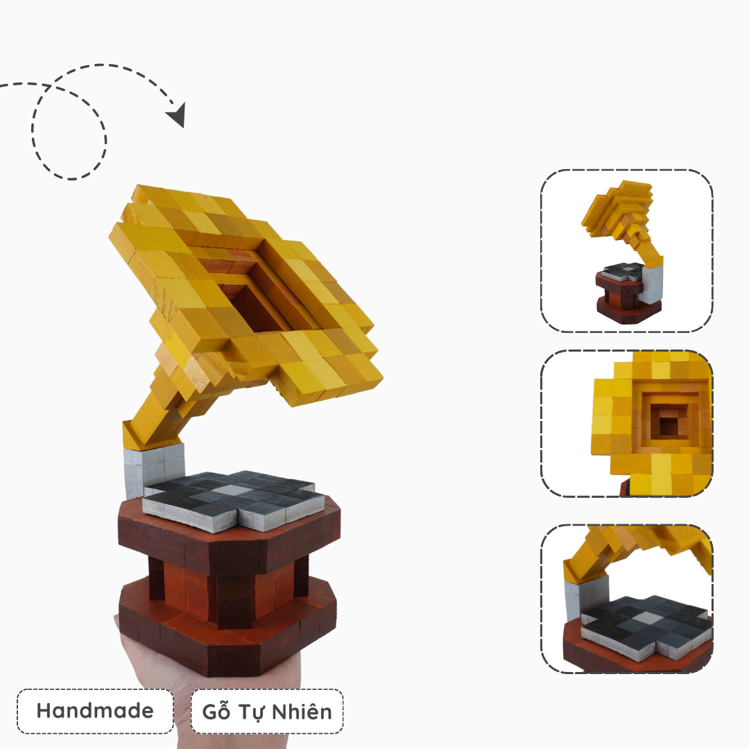 Mô Hình Gỗ Máy Phát Nhạc Gramophone (Art Toy)