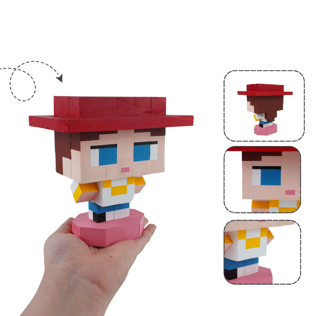 Mô Hình Gỗ Nhân Vật Jessie Toy Story (s)