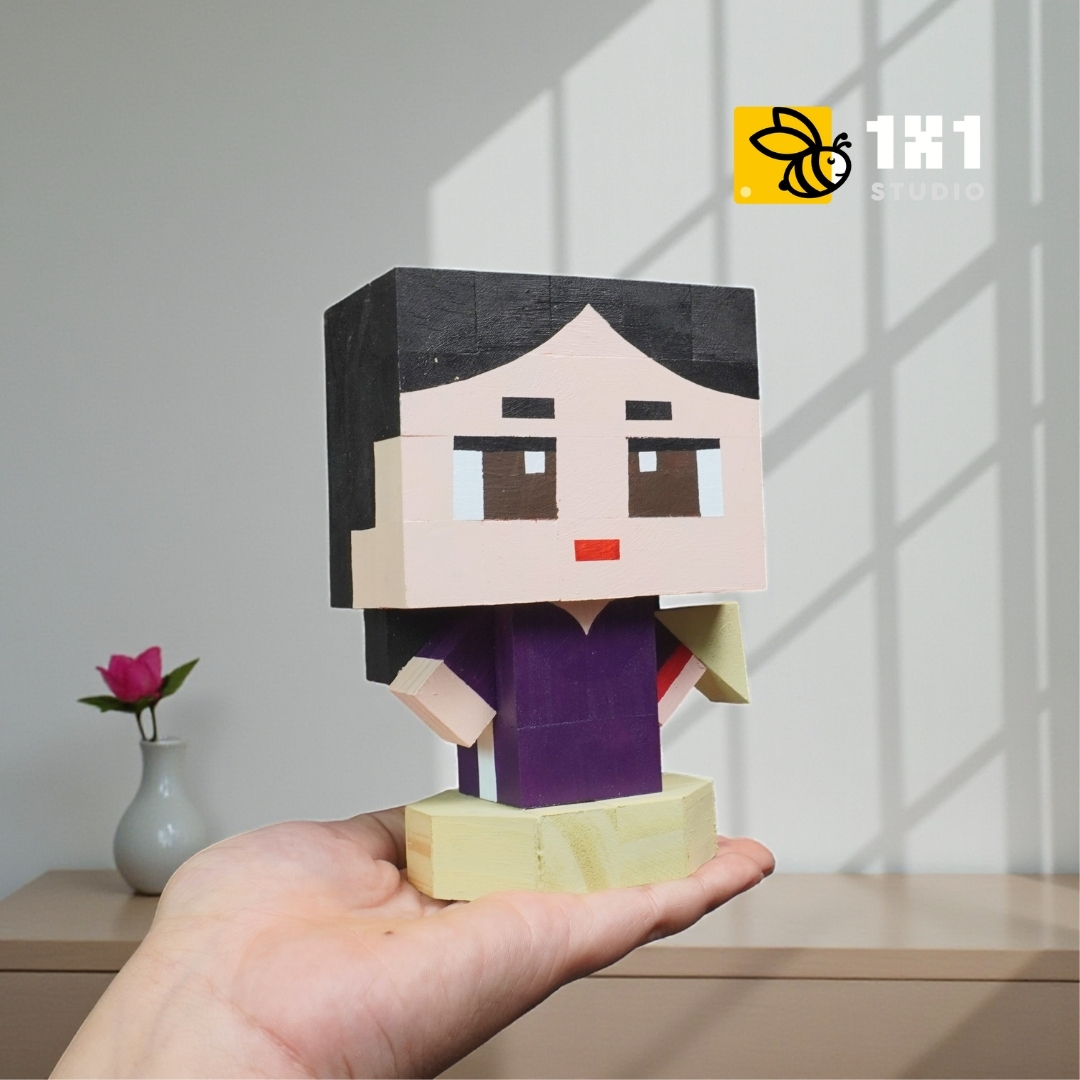 Mô Hình Gỗ Thiếu Nữ Áo Dài Huế