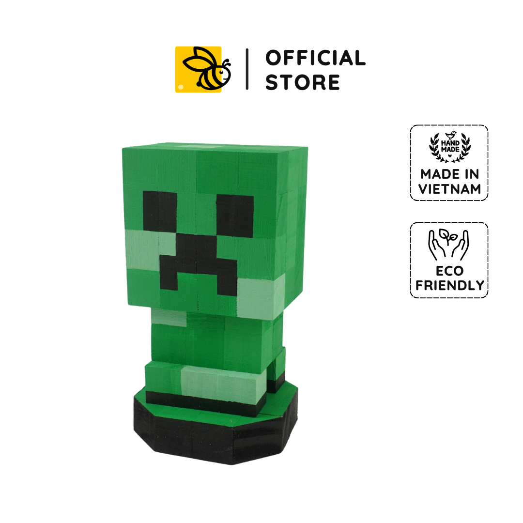 p5. Mô Hình Gỗ MC Creeper (MỚI)