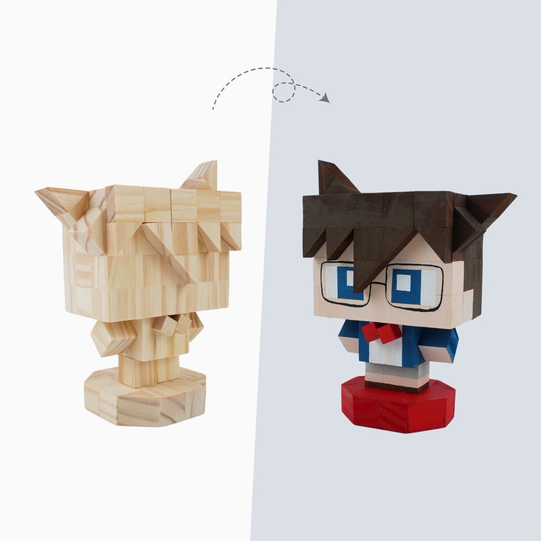 (DIY) Kit Tô Màu Mô Hình Thám Tử Conan (s)