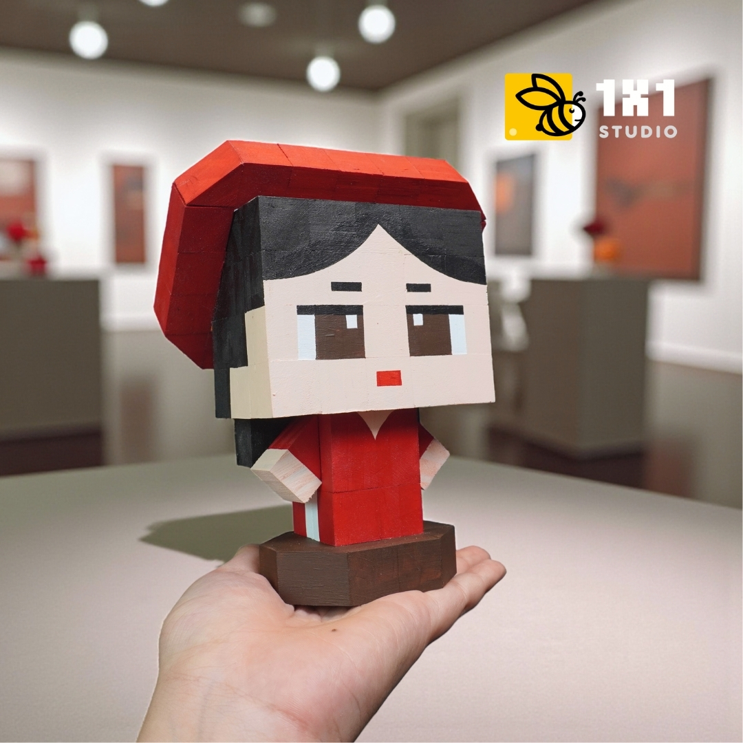 (DIY) Kit Tô Màu Mô Hình Thiếu Nữ Áo Dài (9 Mẫu Mặt)