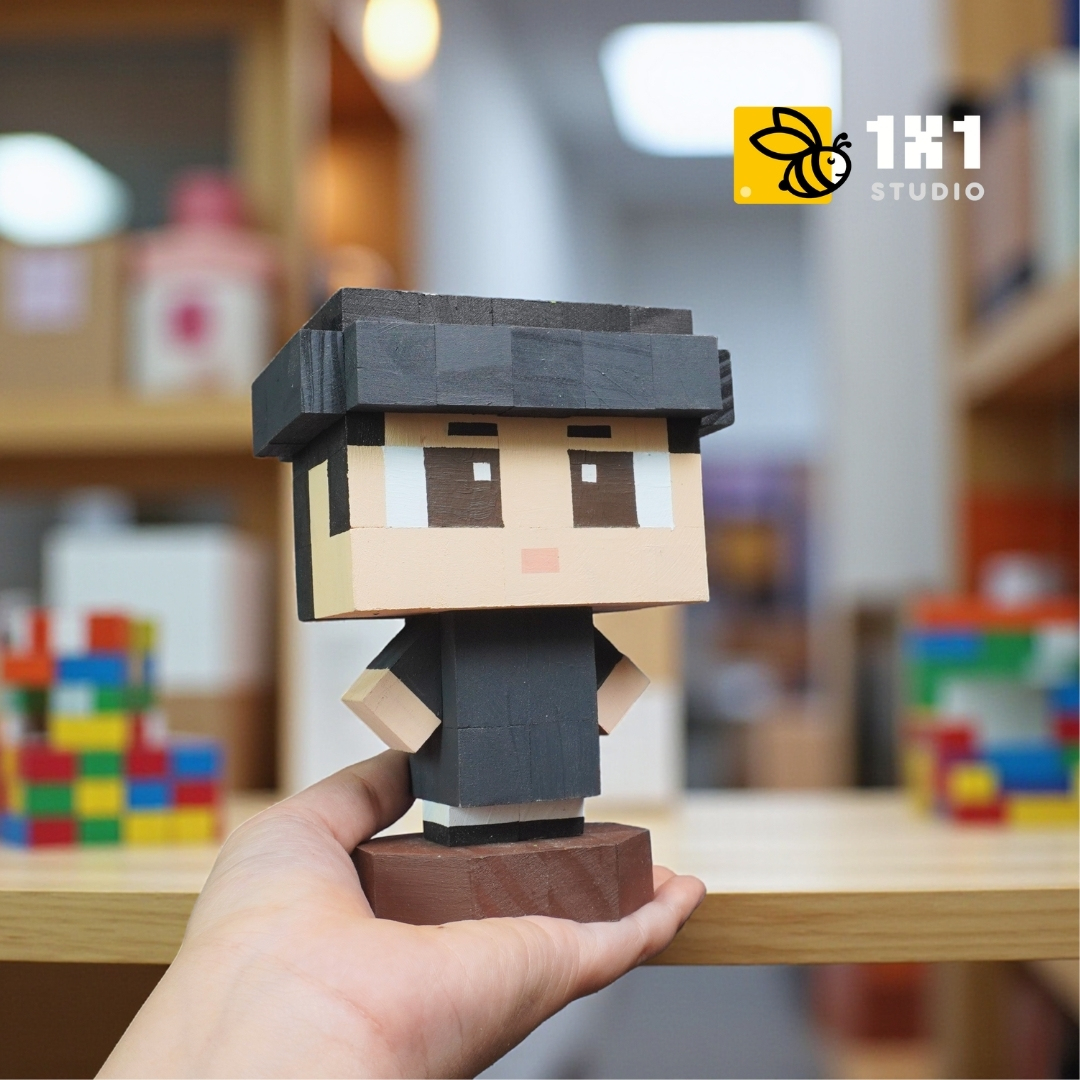 (DIY) Kit Tô Màu Mô Hình Chàng Trai Mặc Áo Ngũ Thân