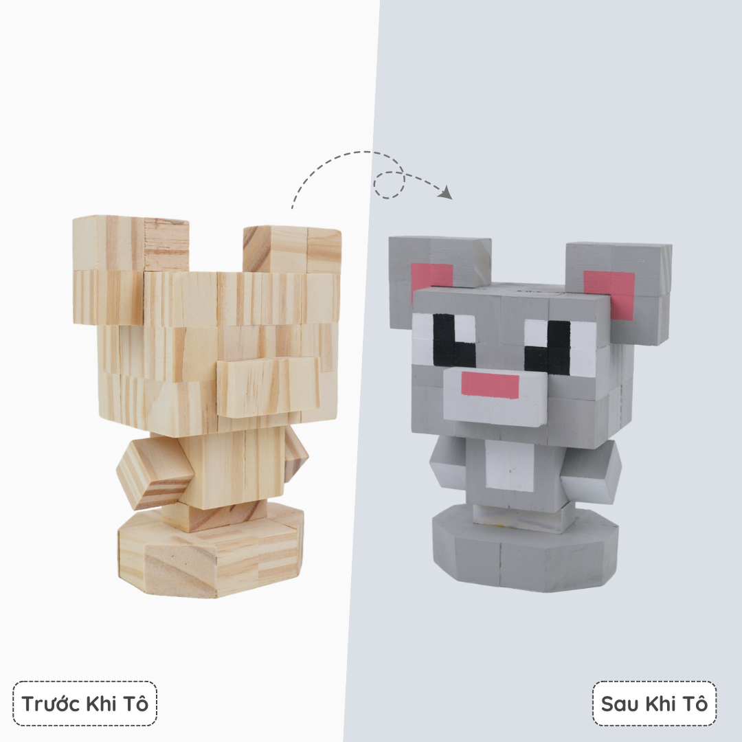 (DIY) Kit Tô Màu 12 Con Giáp Tí (Chuột)