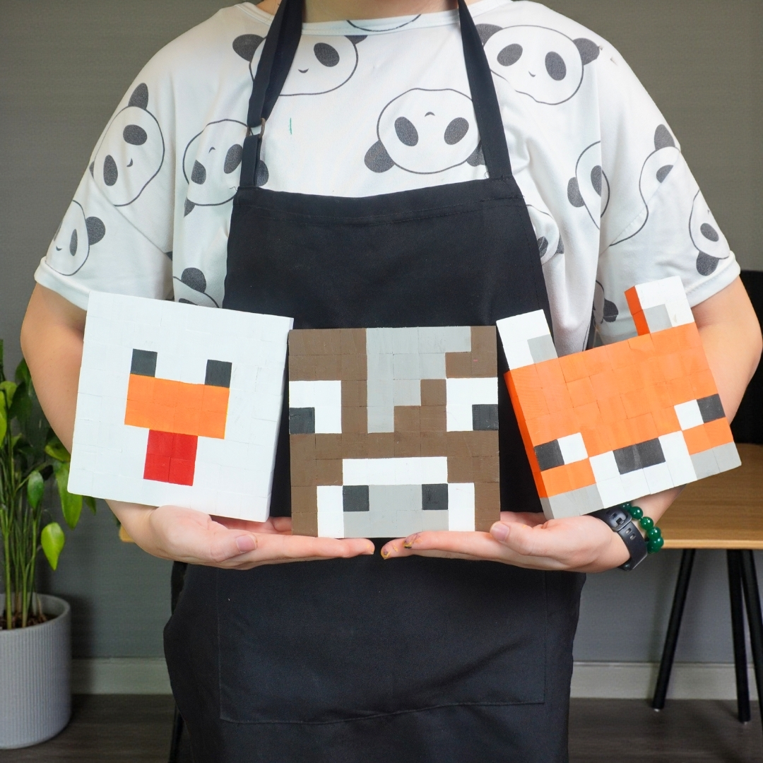 p4. Kit Tự Làm 2 Tranh Frame Minecraft Treo Tường / Wall decor 2cm