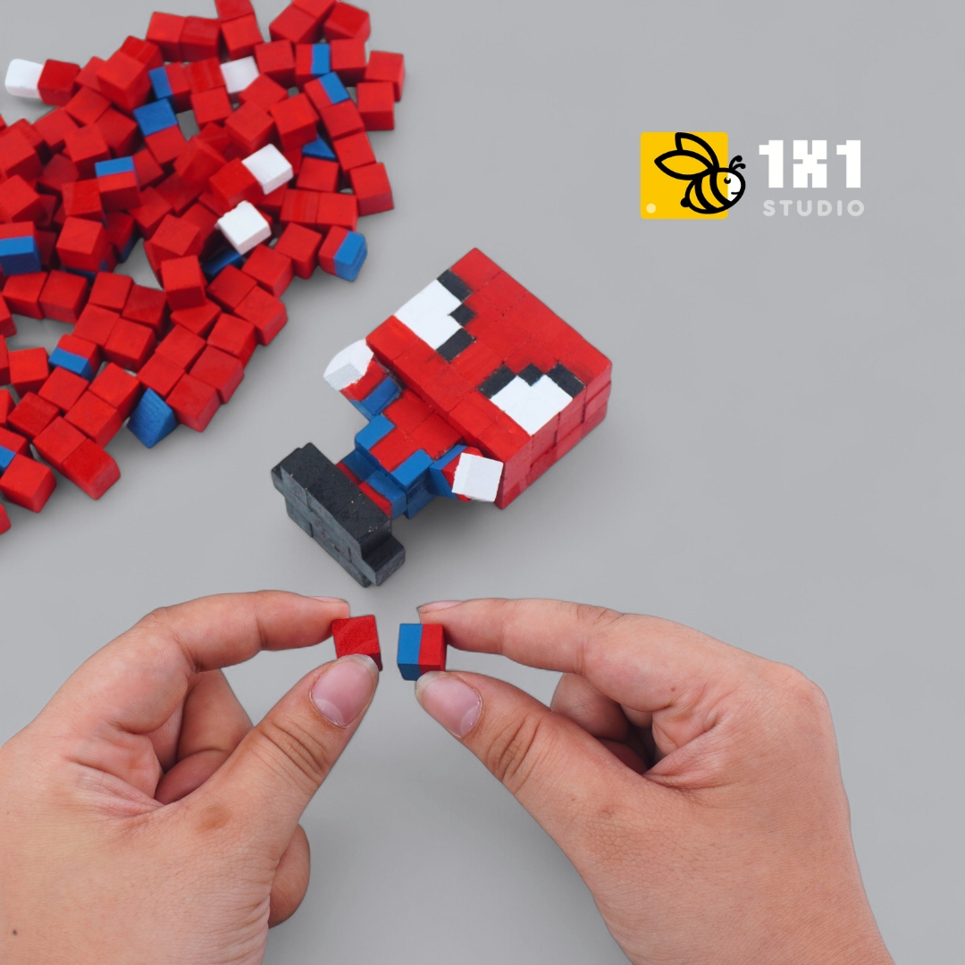 Bộ Lắp Ghép 2 Người Nhện Spiderman (Thu Nhỏ)