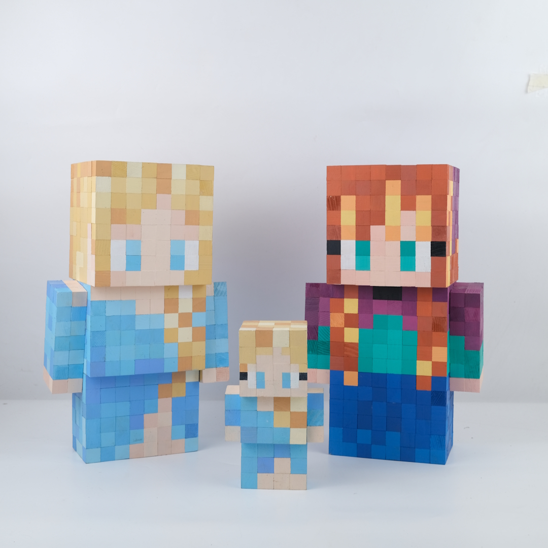 Mô Hình Gỗ Bigsize Elsa Frozen (Art Toy)