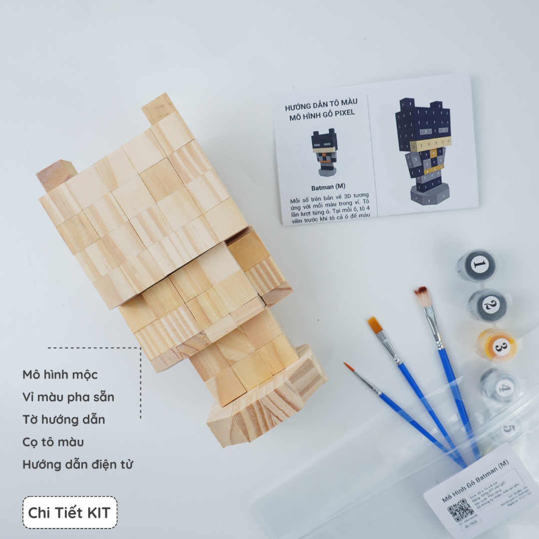 (DIY) Kit Tô Màu Batman (size M)