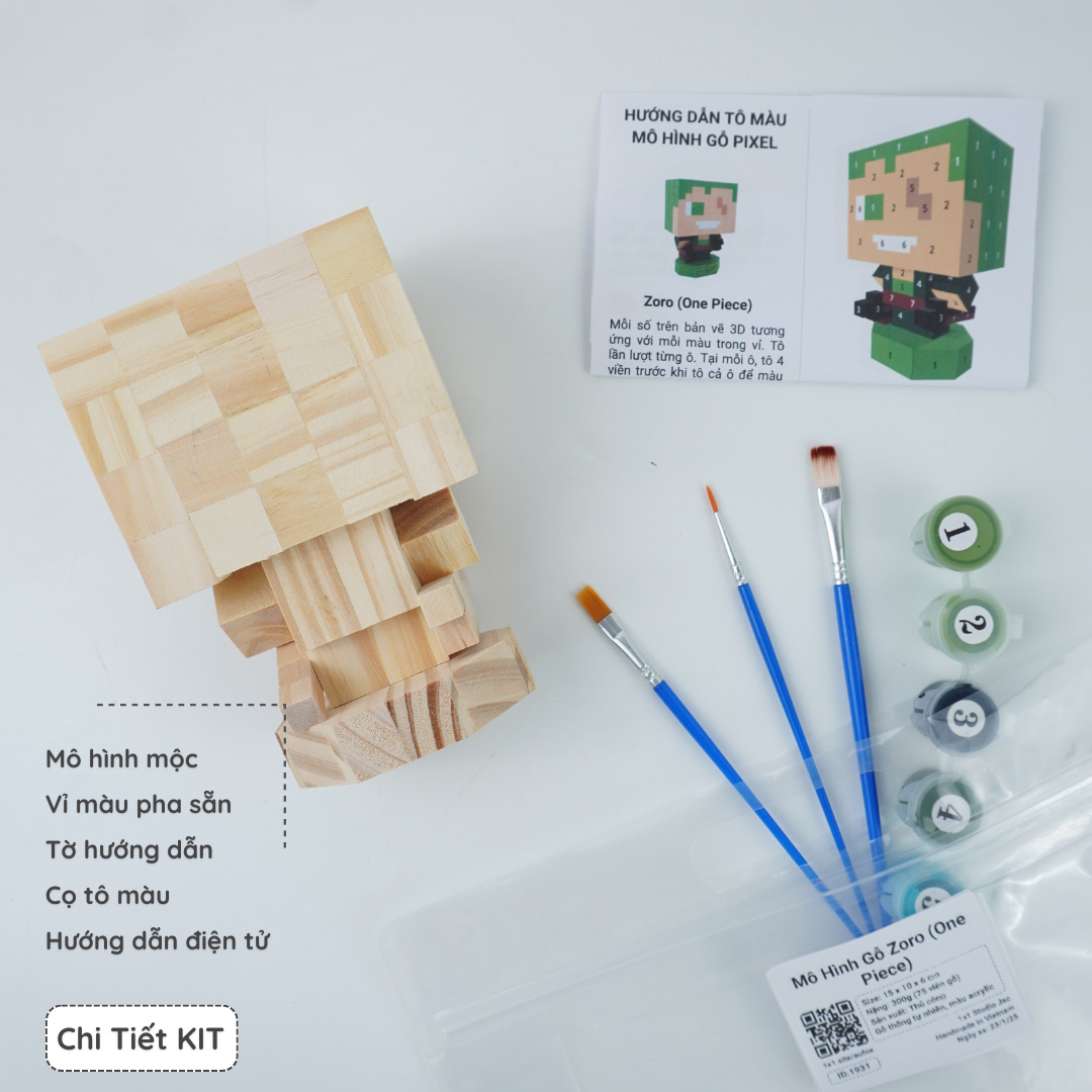 (DIY) Kit Tô Màu Nhân Vật Zoro (One Piece)
