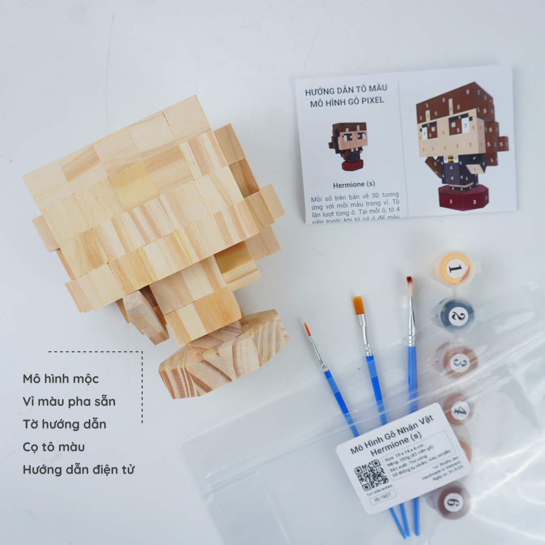 (DIY) Kit Tô Màu Mô Hình Hermione (Harry Potter)