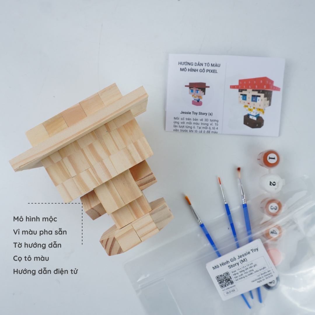 (DIY) Kit Tô Màu Nhân Vật Jessie Toy Story (s)