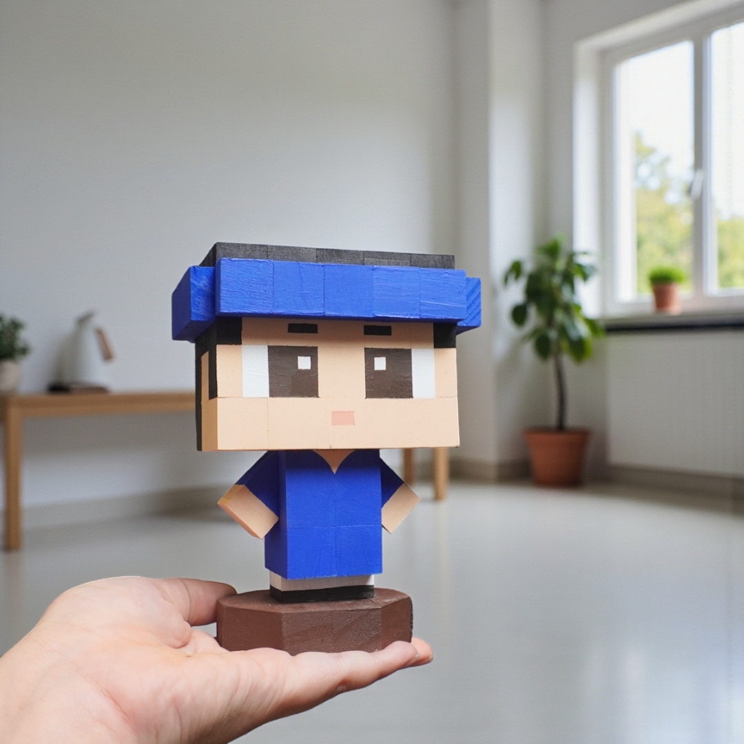 (DIY) Kit Tô Màu Mô Hình Chàng Trai Áo Dài