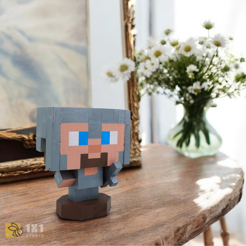 (DIY) Kit Tô Màu Minecraft Steve 2