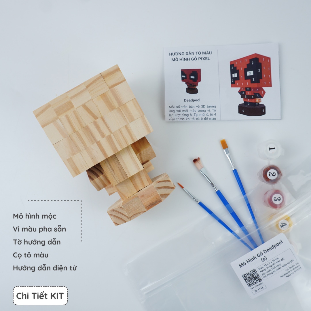 (DIY) Kit Tô Màu Deadpool (size s)