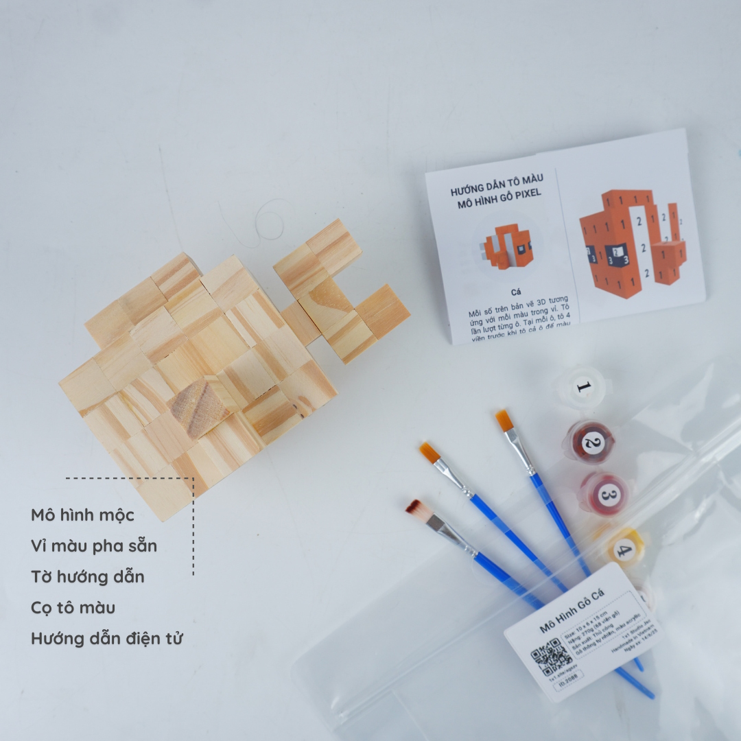 (DIY) Kit Tô Màu Mô Hình Cá Nemo (s)