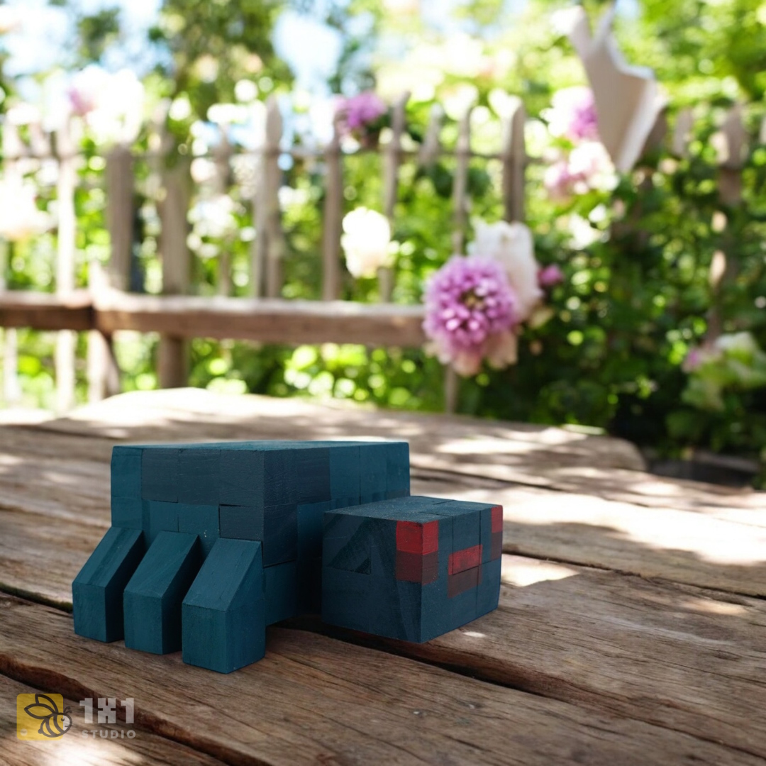 (DIY) Kit Tô Màu Mô Hình Minecraft Spider Nhện