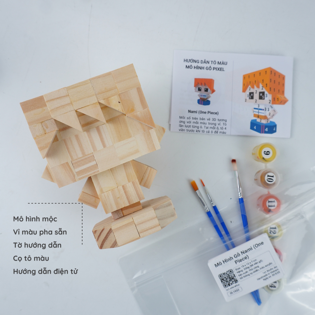 (DIY) Kit Tô Màu Mô Hình Nhân Vật Nami (One Piece)
