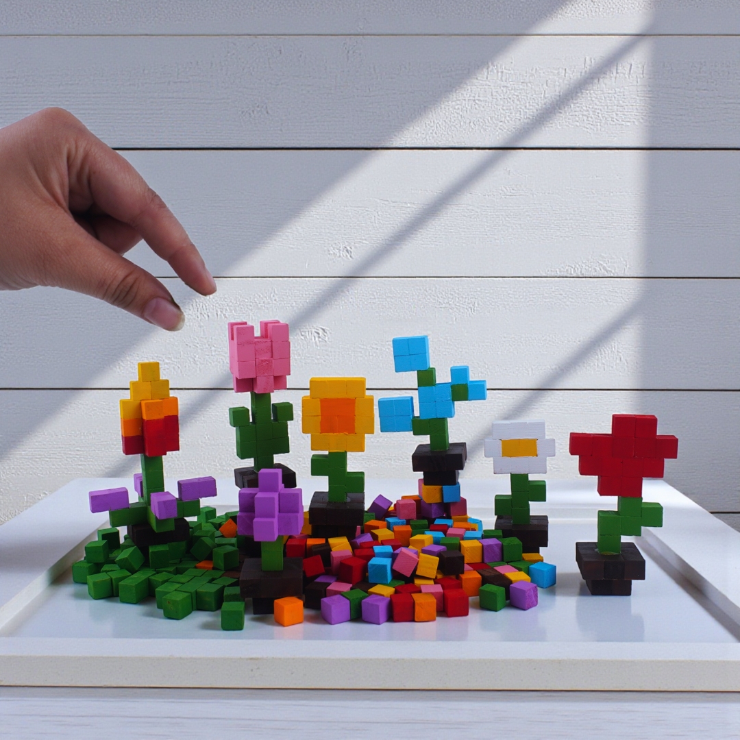 p5 - Bộ Lắp Ghép 7 Bông Hoa S14 (Bộ 1)