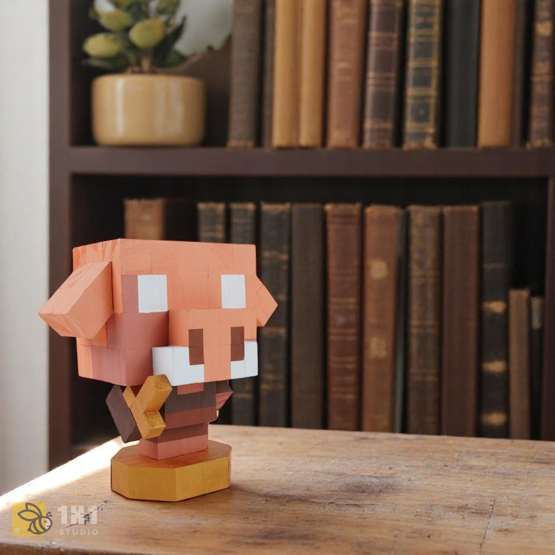 Mô Hình Gỗ Minecraft Piglin (s)