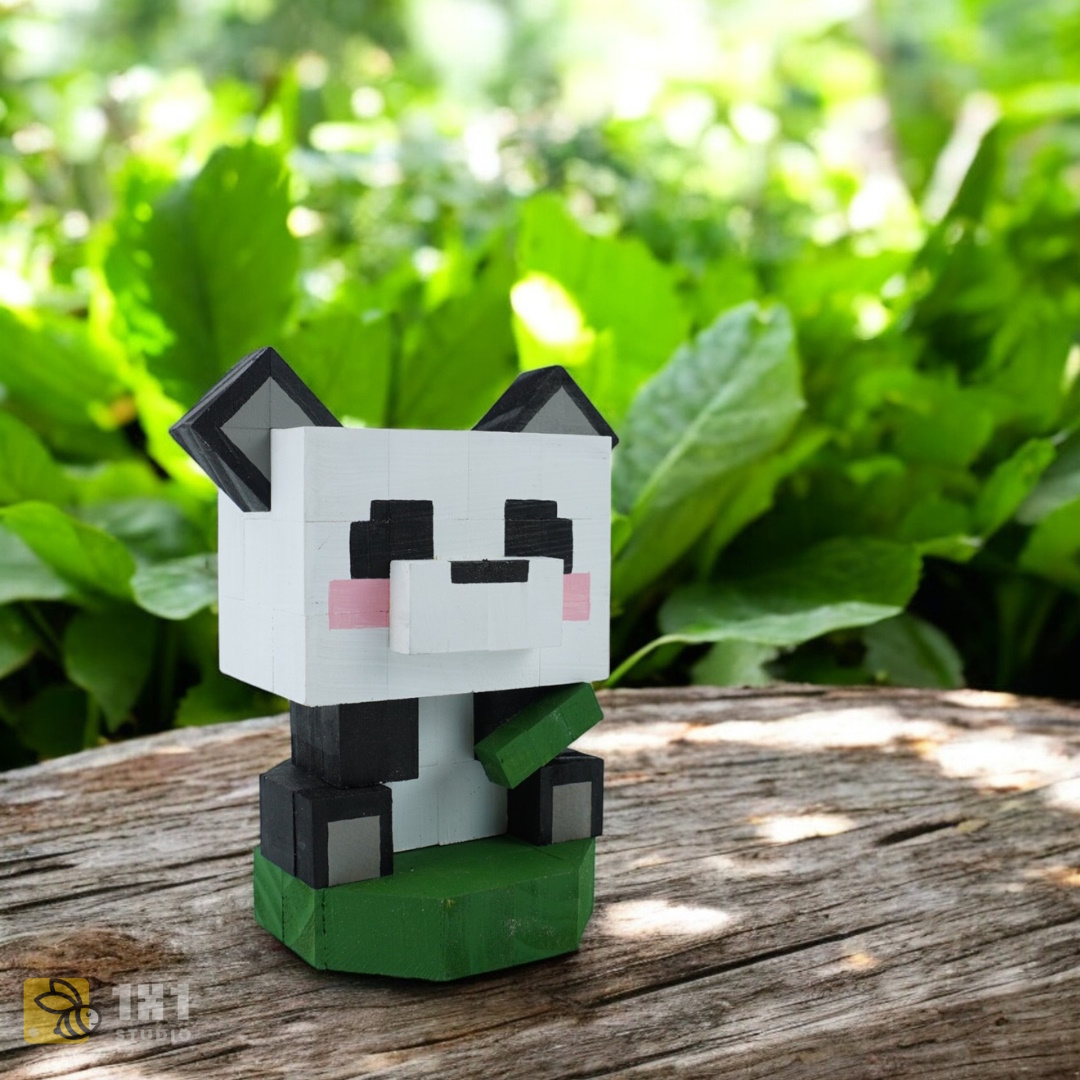Mô Hình Gỗ Gấu Trúc Panda (size s)