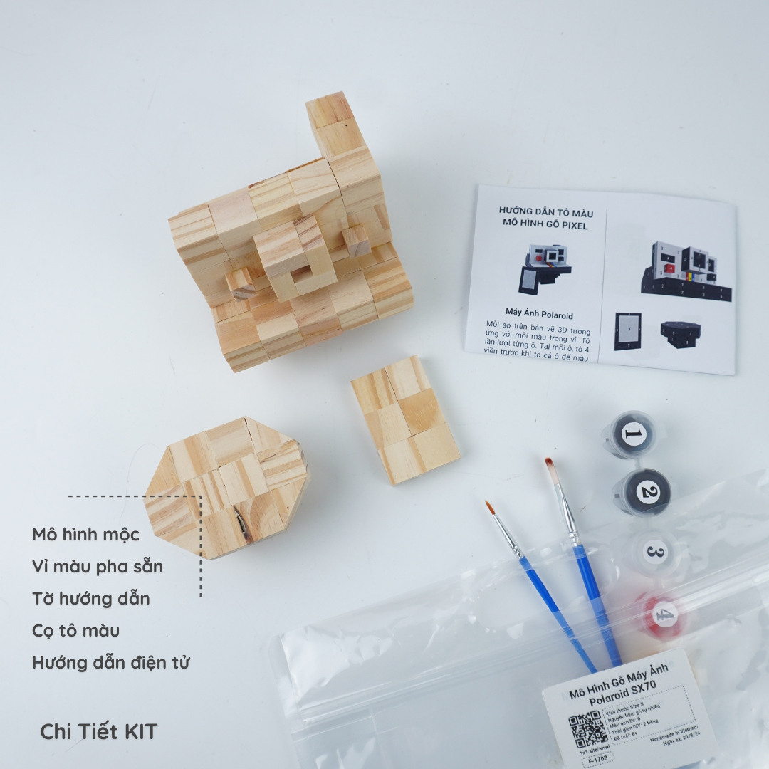 (DIY) Kit Tô Màu Máy Ảnh Polaroid SX 70