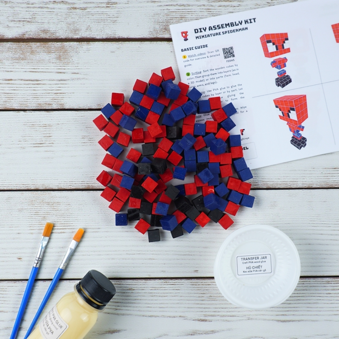 p5. Bộ Lắp Ghép Mô Hình Người Nhện Spider-man (Thu Nhỏ)
