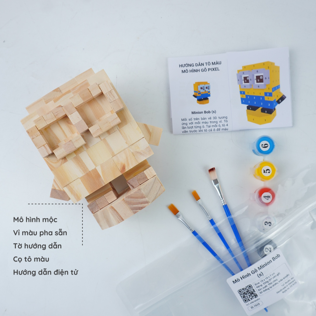 (DIY) Kit Tô Màu Mô Hình Bob Minion