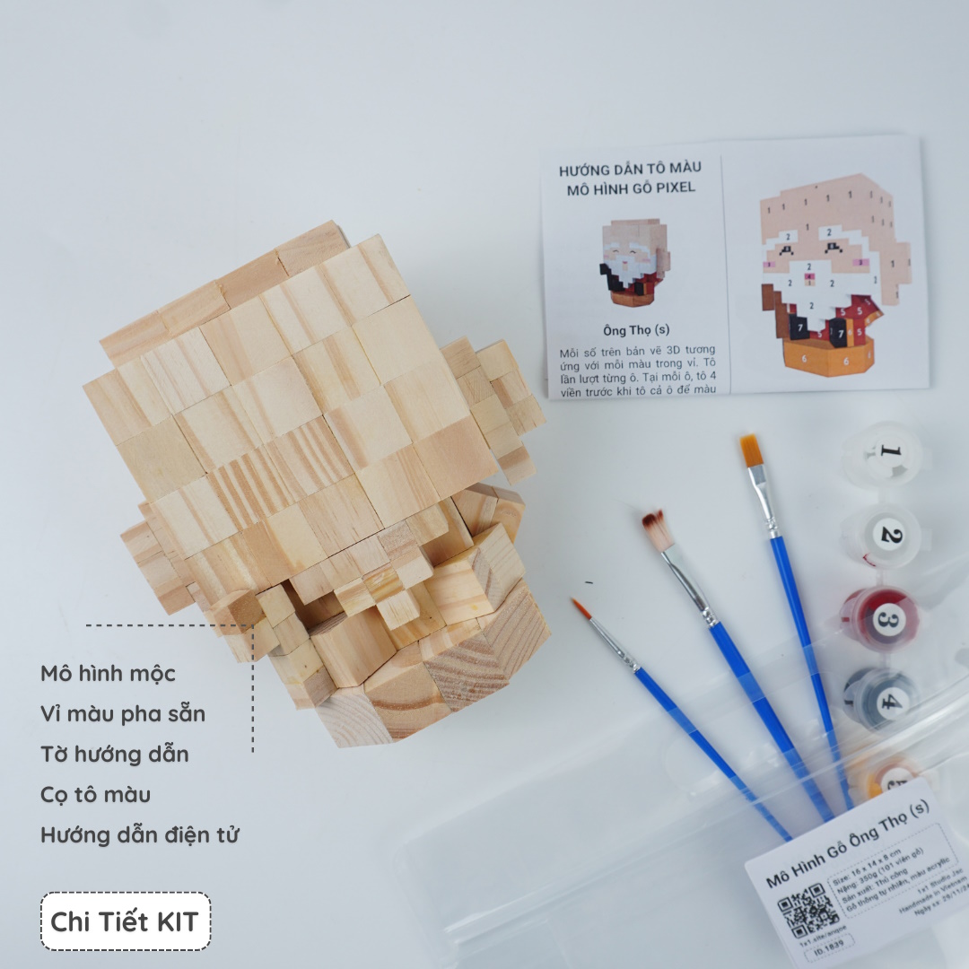 (DIY) Kit Tô Màu Ông Thọ