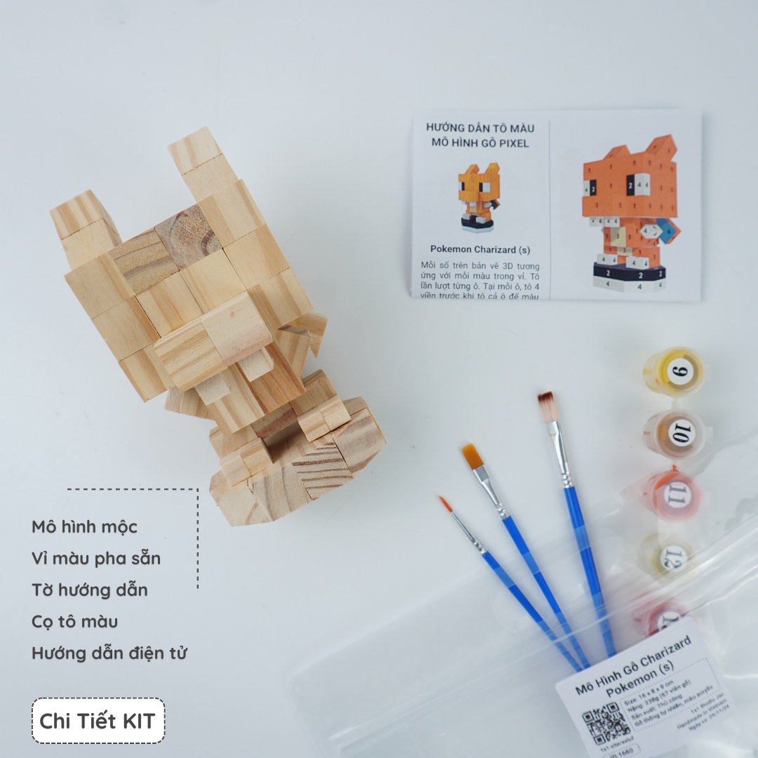 (DIY) Kit Tô Màu Charizard (Pokemon)