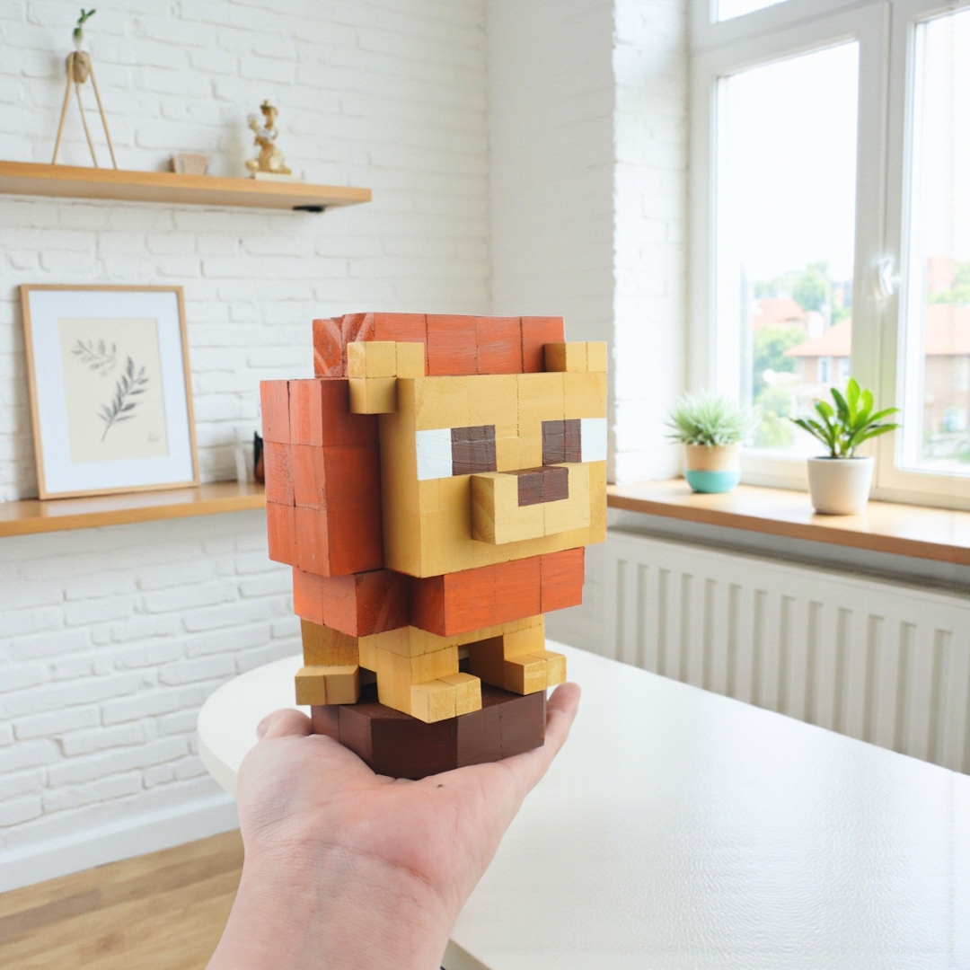 p0. (DIY) Kit Tô Màu Mô Hình Sư Tử