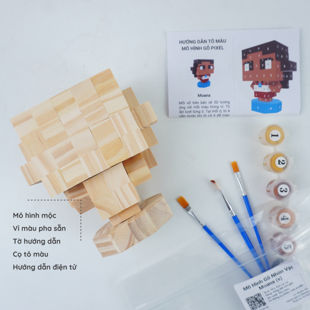 (DIY) Kit Tô Màu Nhân Vật Moana