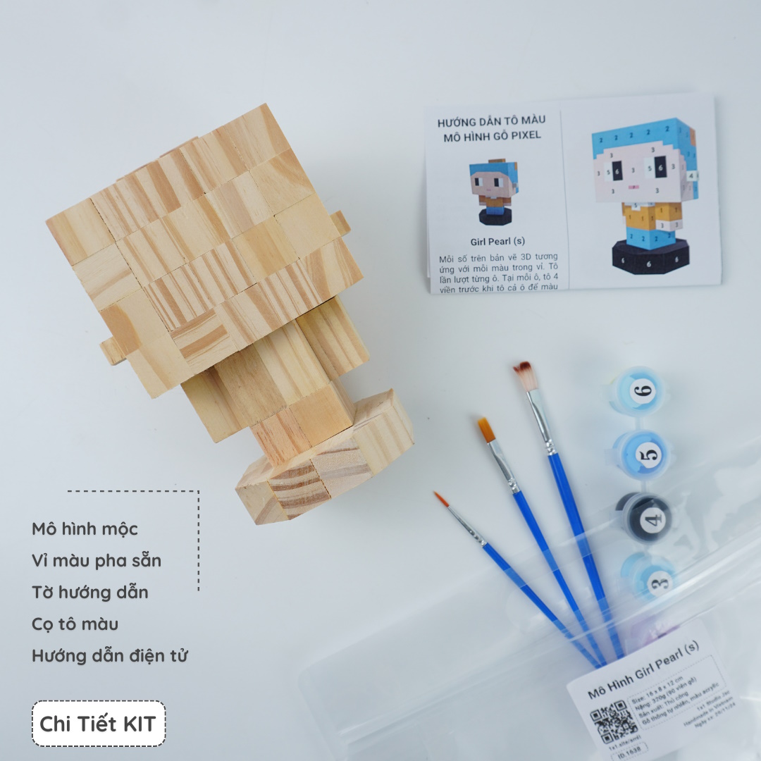 (DIY) Kit Tô Màu Girl with Pearl Earring
