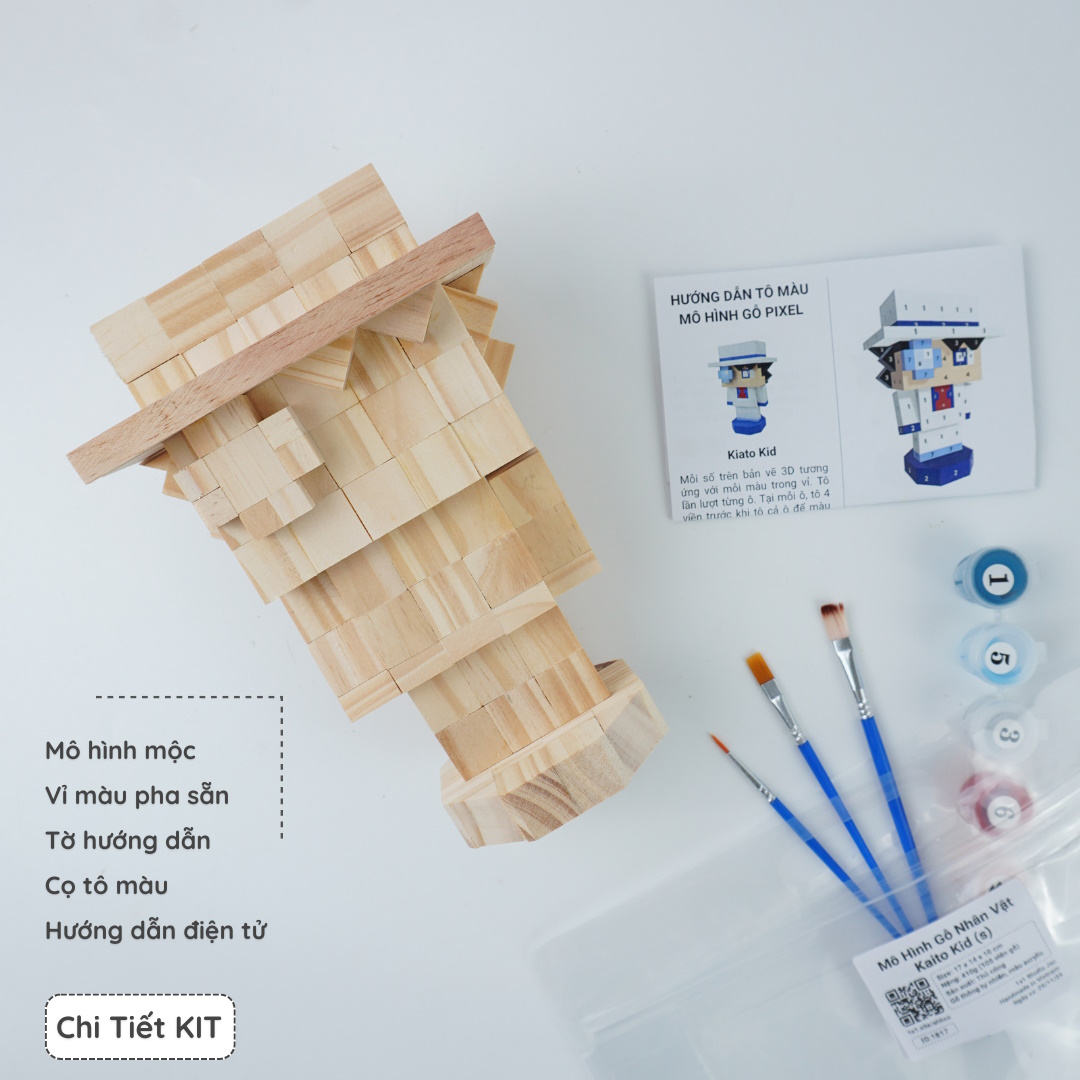 (DIY) Kit Tô Màu Kaito Kid (size M)