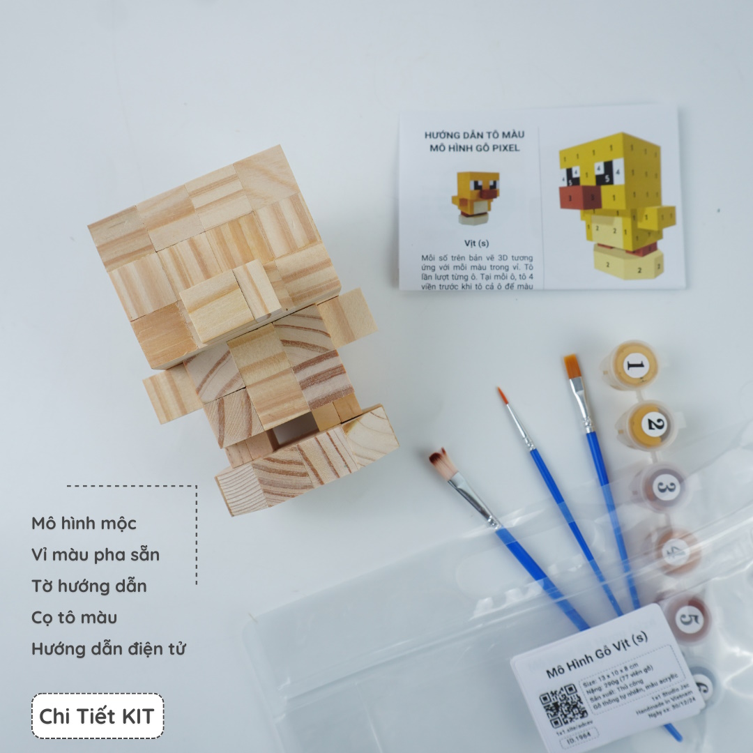 (DIY) Kit Tô Màu Vịt (size s)