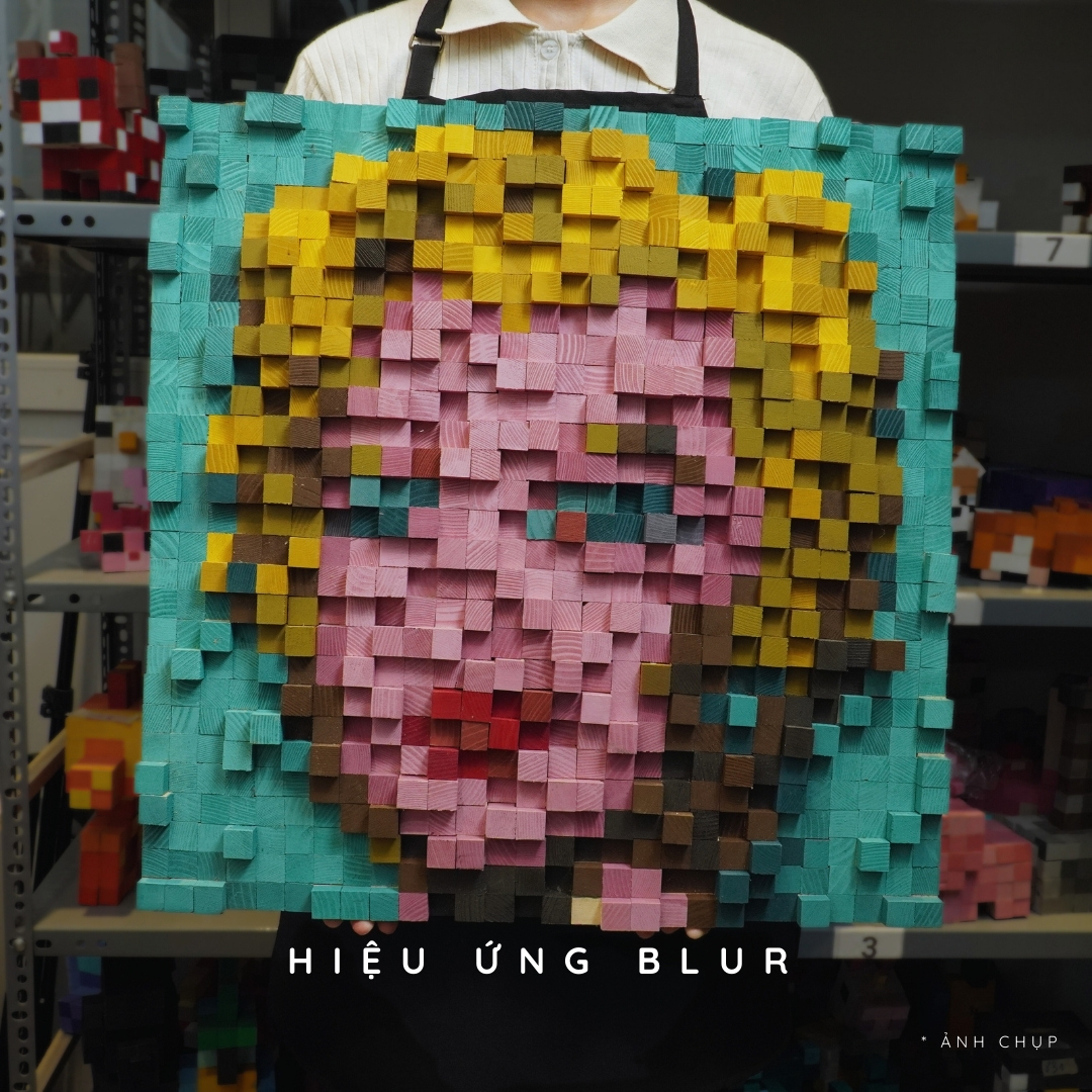 Tranh Pixel Marilyn Diptych (Blur)