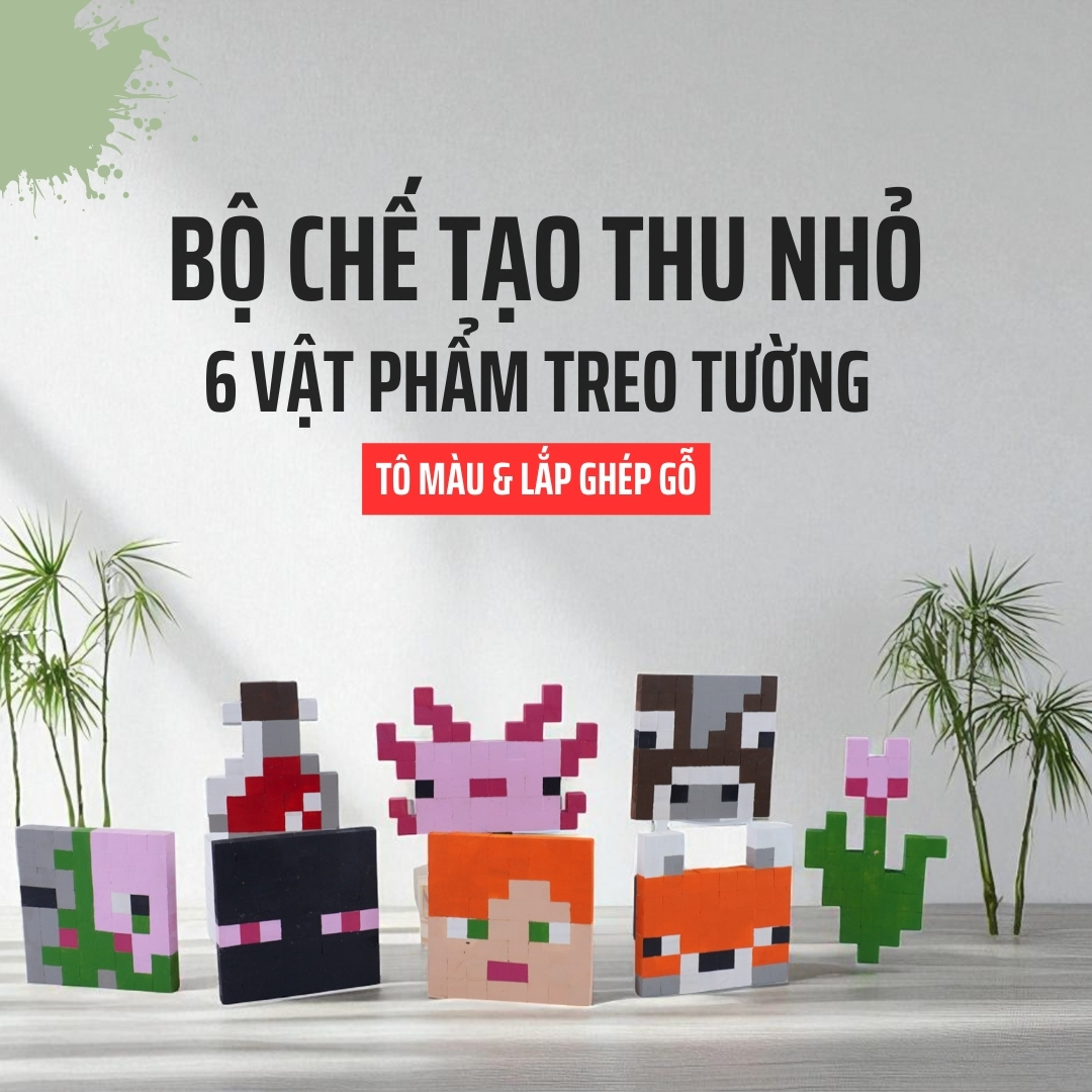Bộ Chế Tạo 6 Vật Phẩm Treo Tường THU NHỎ (Bộ Steam 2)