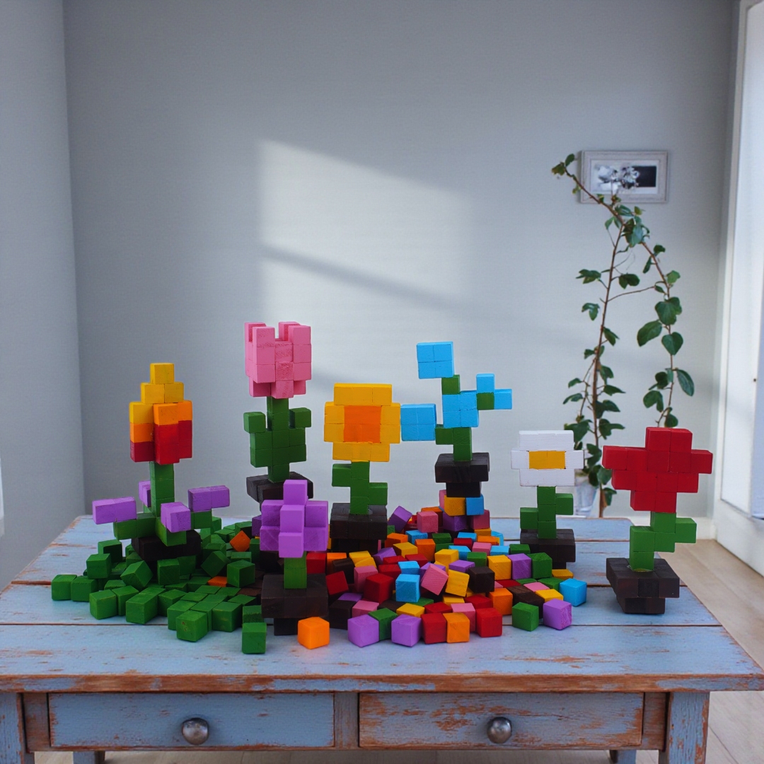 p5 - Bộ Lắp Ghép 7 Bông Hoa S14 (Bộ 1)