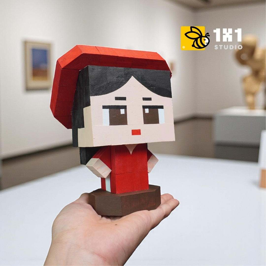 Mô Hình Gỗ Thiếu Nữ Áo Dài