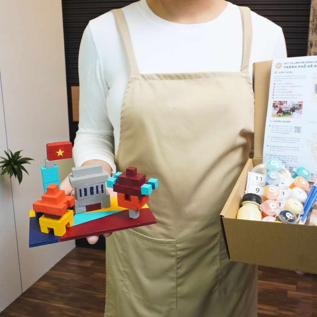 p6. Bộ Lắp Ghép Mô Hình Gỗ Hanoi City (i2)