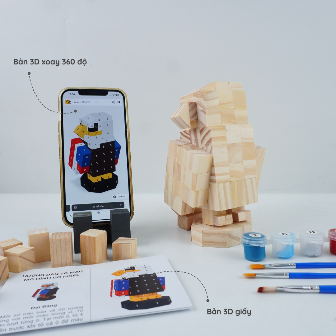 (DIY) Kit Tô Màu Mô Hình Đại Bàng Mỹ (s)