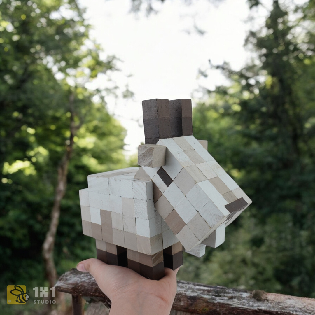 Mô Hình Gỗ Dê Núi (Art Toy)
