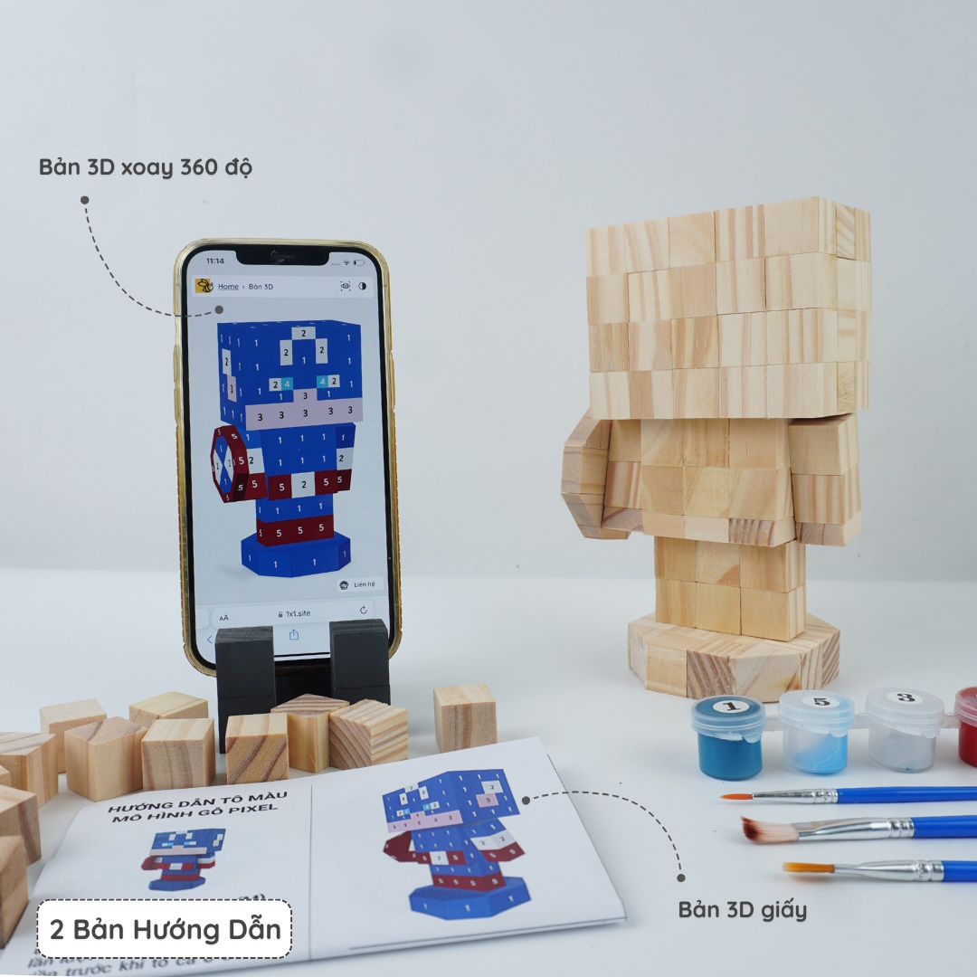 (DIY) KIt Tô Màu Đội Trưởng Mỹ (size M)