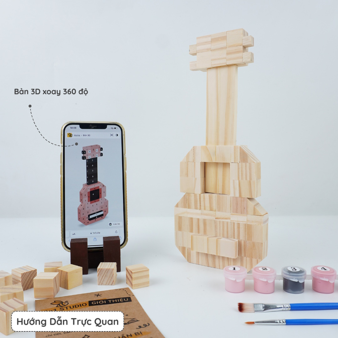 (DIY) Kit Tô Màu Đàn Ukulele
