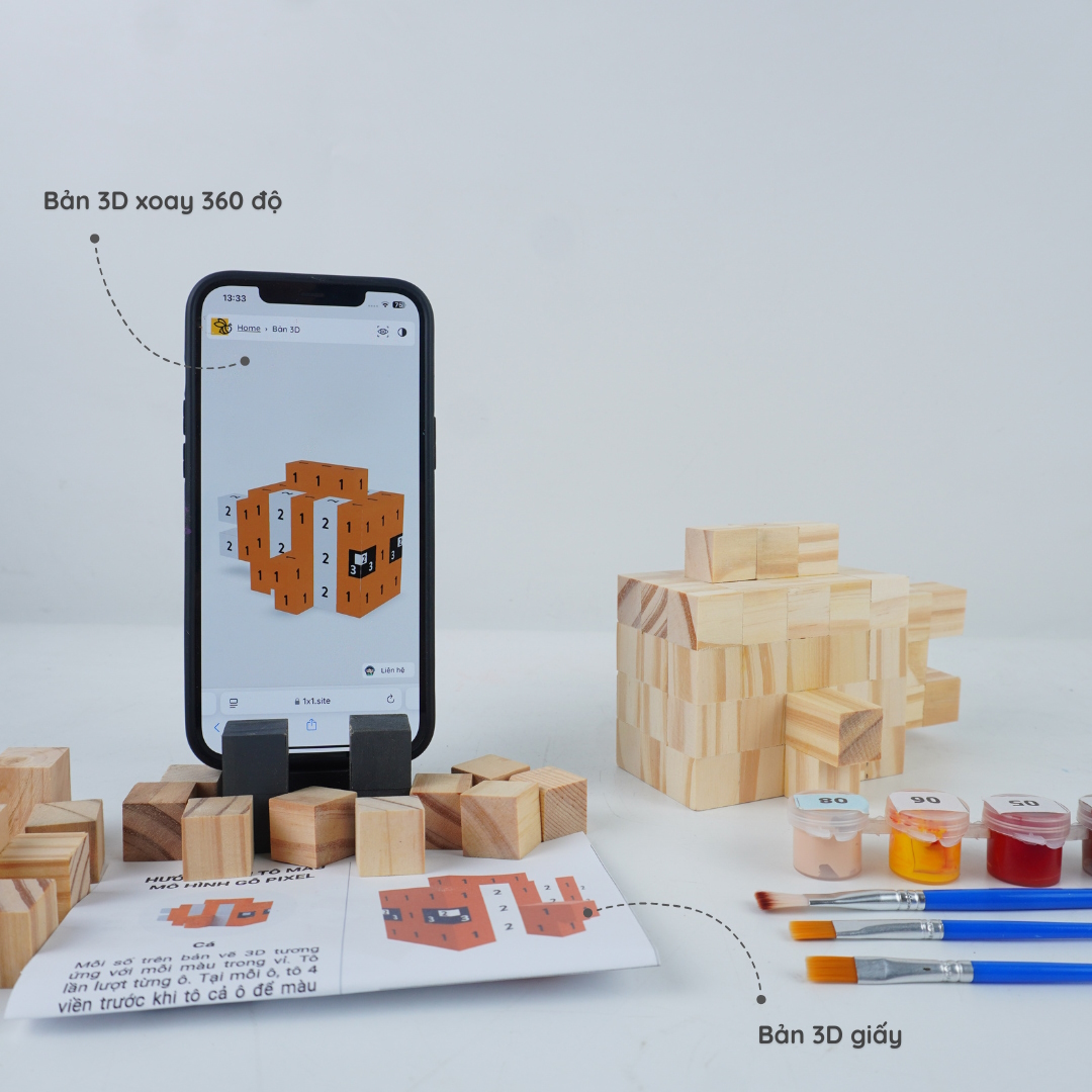 (DIY) Kit Tô Màu Mô Hình Cá Nemo (s)