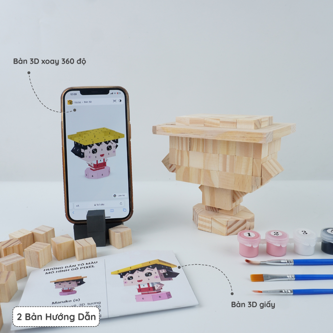 (DIY) Kit Tô Màu Maruko
