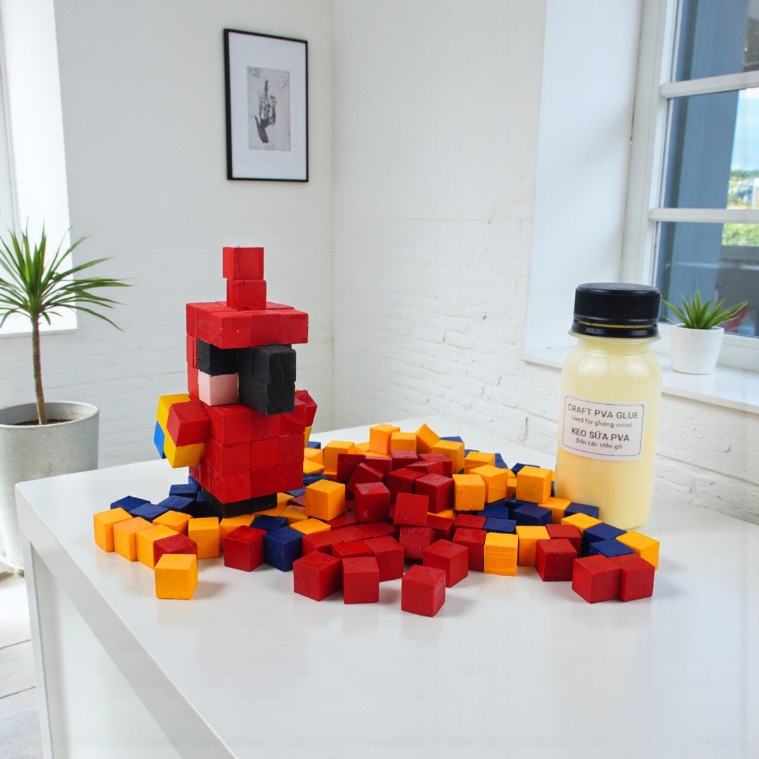 p9. Bộ Lắp Ghép Minecraft Parrot Vẹt (Thu Nhỏ)