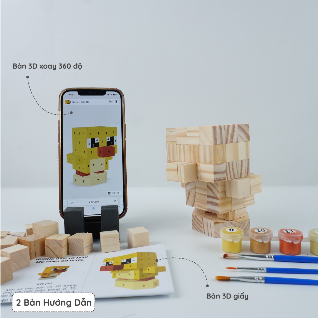 (DIY) Kit Tô Màu Vịt (size s)