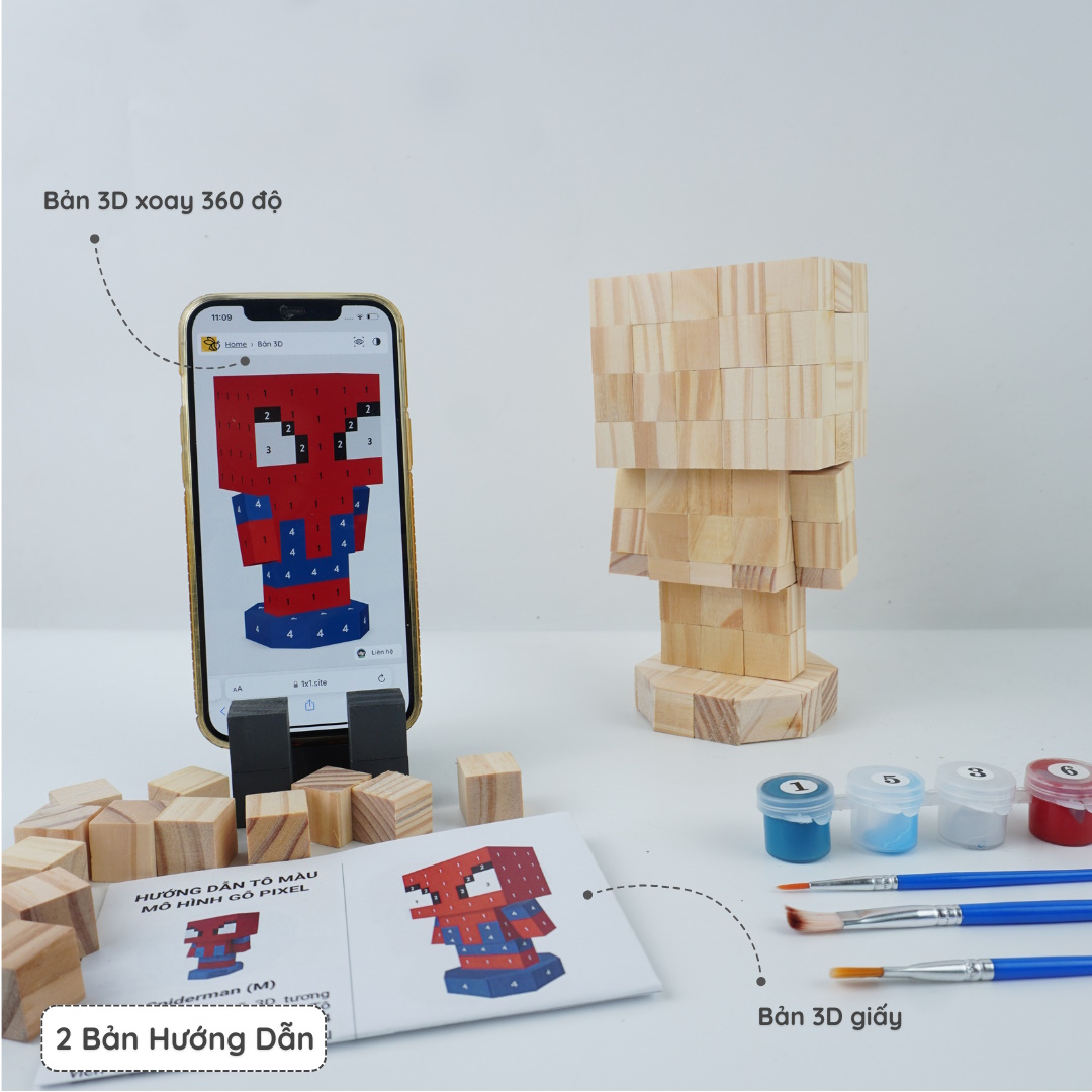 (DIY) KIt Tô Màu Spiderman (size M)