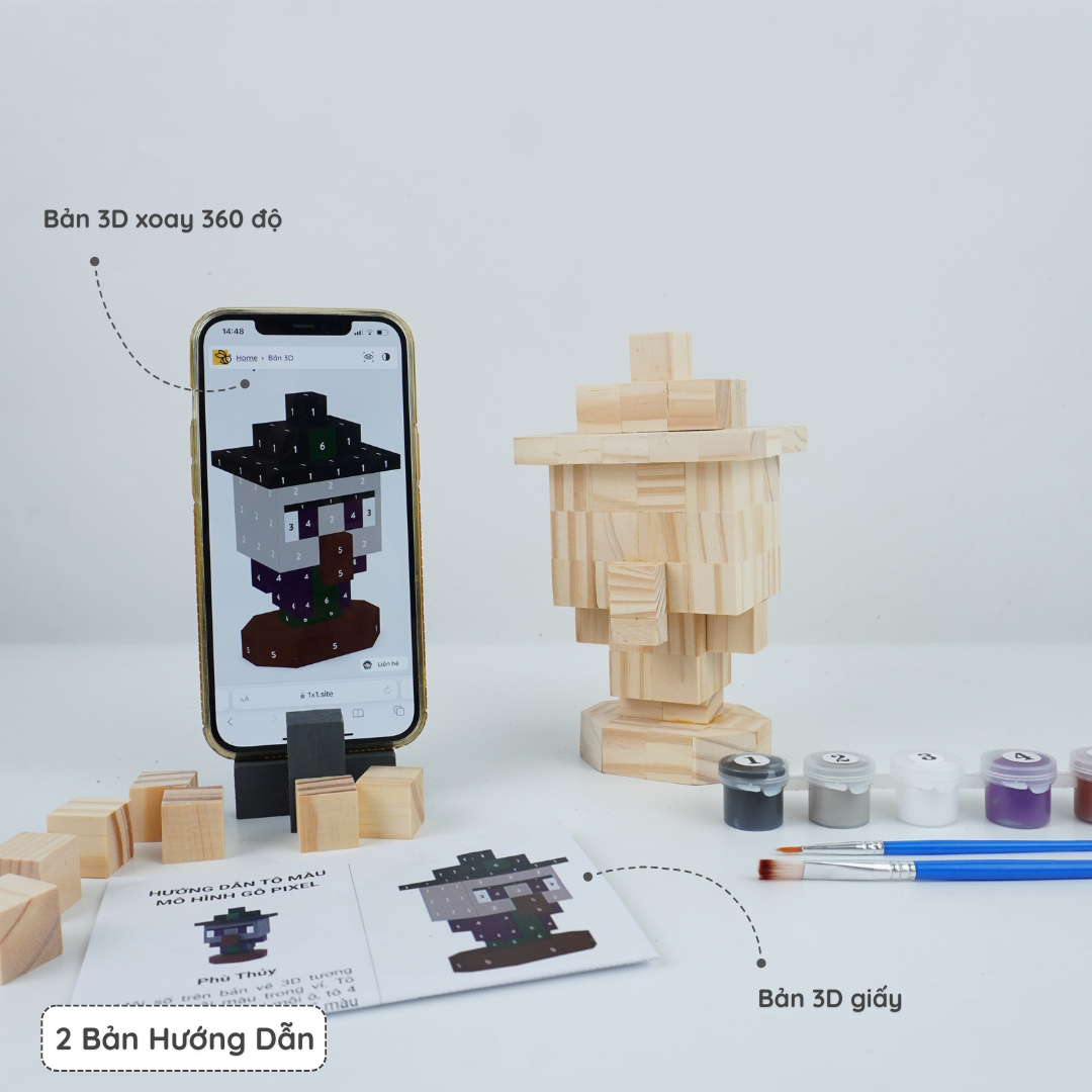 (DIY) Kit Tô Màu Minecraft Witch
