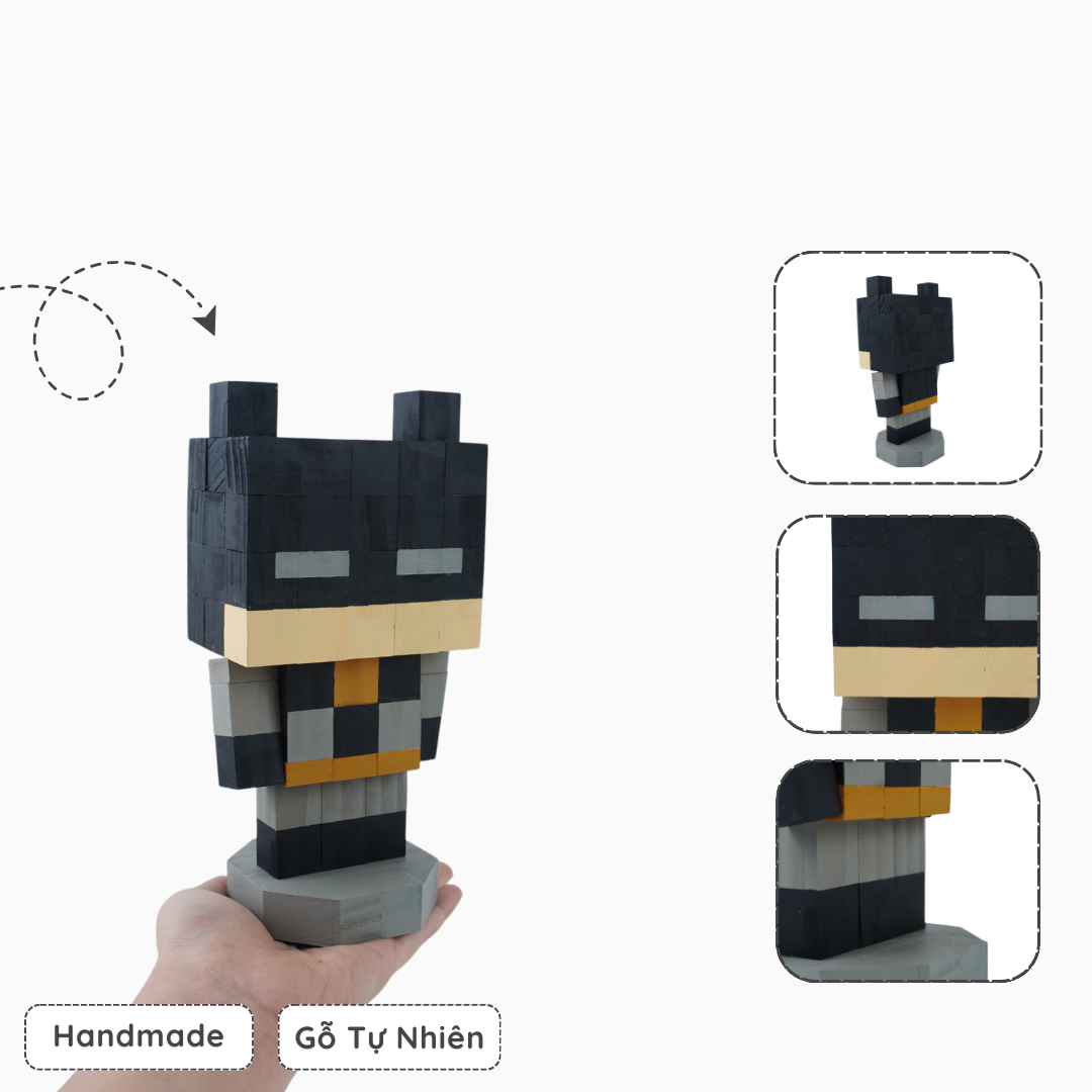Mô Hình Gỗ Batman (size M)